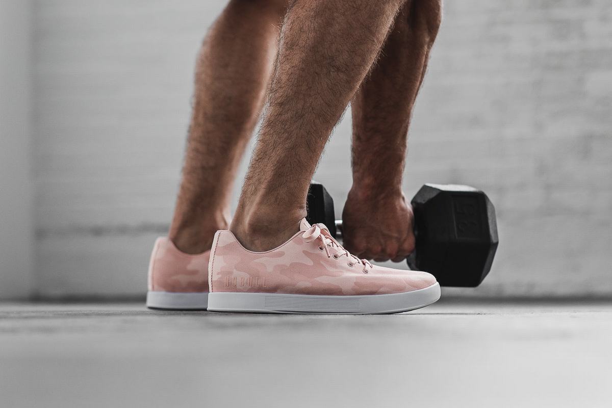 Nobull Canvas Men's Trainers Rose Camo | Australia (TO3579)